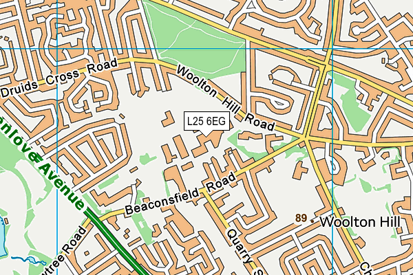 L25 6EG map - OS VectorMap District (Ordnance Survey) L25 6EG map - OS VectorMap District (Ordnance Survey)