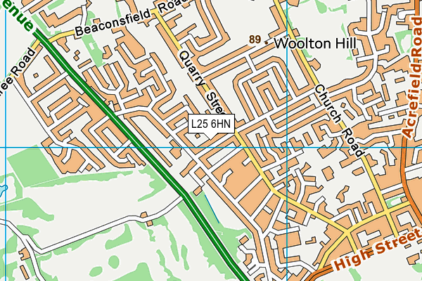 L25 6HN map - OS VectorMap District (Ordnance Survey) L25 6HN map - OS VectorMap District (Ordnance Survey)