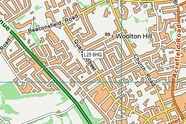 L25 6HQ map - OS VectorMap District (Ordnance Survey) L25 6HQ map - OS VectorMap District (Ordnance Survey)