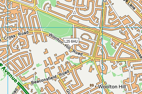 L25 6HU map - OS VectorMap District (Ordnance Survey) L25 6HU map - OS VectorMap District (Ordnance Survey)