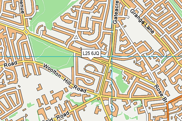 L25 6JQ map - OS VectorMap District (Ordnance Survey) L25 6JQ map - OS VectorMap District (Ordnance Survey)