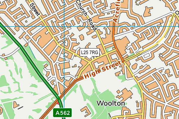 L25 7RG map - OS VectorMap District (Ordnance Survey) L25 7RG map - OS VectorMap District (Ordnance Survey)