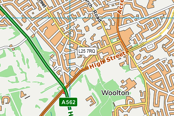 L25 7RQ map - OS VectorMap District (Ordnance Survey) L25 7RQ map - OS VectorMap District (Ordnance Survey)
