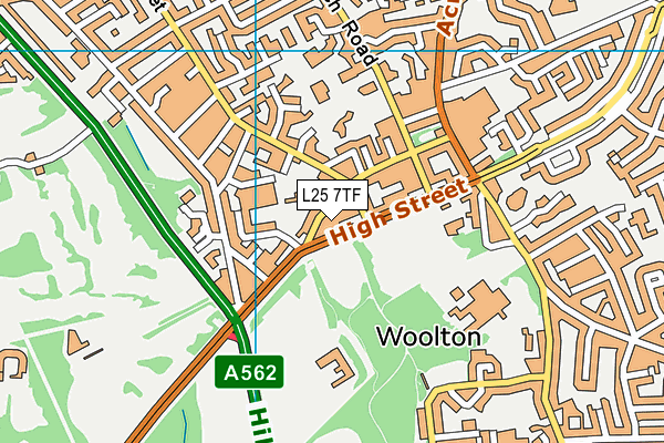 L25 7TF map - OS VectorMap District (Ordnance Survey) L25 7TF map - OS VectorMap District (Ordnance Survey)
