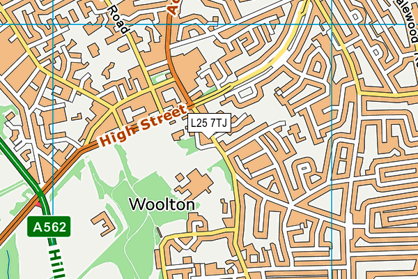 L25 7TJ map - OS VectorMap District (Ordnance Survey) L25 7TJ map - OS VectorMap District (Ordnance Survey)