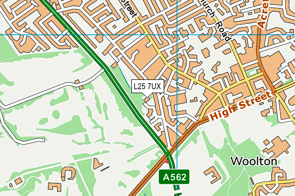 L25 7UX map - OS VectorMap District (Ordnance Survey) L25 7UX map - OS VectorMap District (Ordnance Survey)