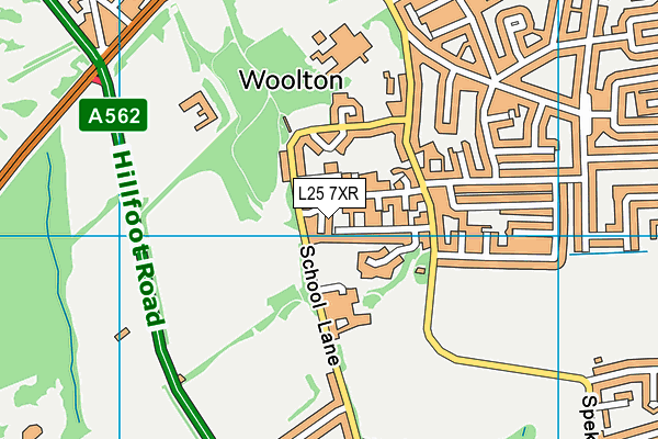 L25 7XR map - OS VectorMap District (Ordnance Survey) L25 7XR map - OS VectorMap District (Ordnance Survey)
