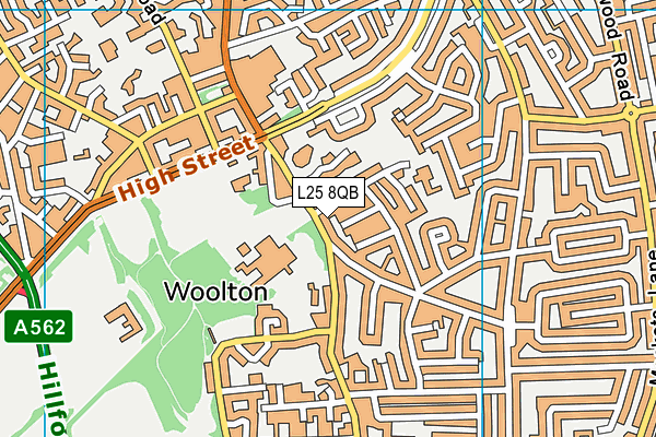 L25 8QB map - OS VectorMap District (Ordnance Survey) L25 8QB map - OS VectorMap District (Ordnance Survey)