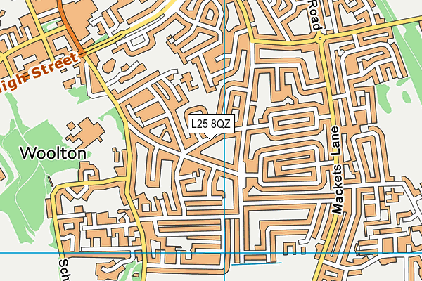 L25 8QZ map - OS VectorMap District (Ordnance Survey) L25 8QZ map - OS VectorMap District (Ordnance Survey)