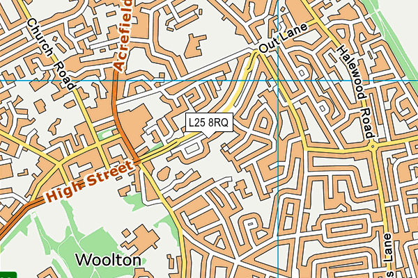 L25 8RQ map - OS VectorMap District (Ordnance Survey) L25 8RQ map - OS VectorMap District (Ordnance Survey)