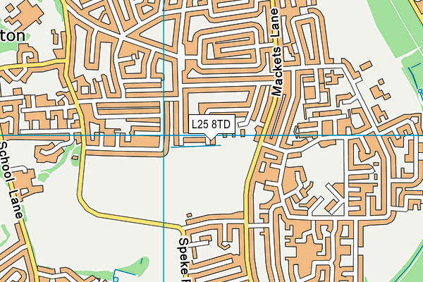 L25 8TD map - OS VectorMap District (Ordnance Survey) L25 8TD map - OS VectorMap District (Ordnance Survey)