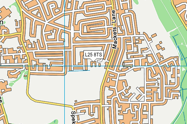 L25 8TS map - OS VectorMap District (Ordnance Survey) L25 8TS map - OS VectorMap District (Ordnance Survey)