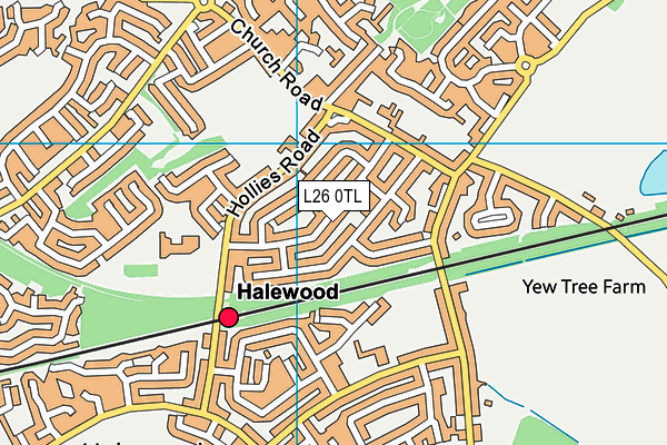 L26 0TL map - OS VectorMap District (Ordnance Survey) L26 0TL map - OS VectorMap District (Ordnance Survey)