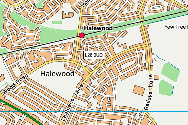 L26 0UQ map - OS VectorMap District (Ordnance Survey)