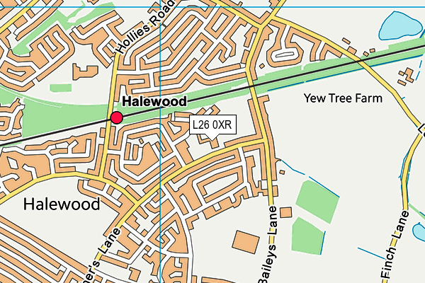 L26 0XR map - OS VectorMap District (Ordnance Survey) L26 0XR map - OS VectorMap District (Ordnance Survey)