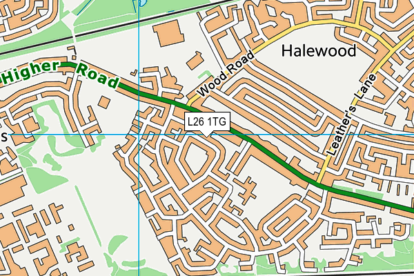 L26 1TG map - OS VectorMap District (Ordnance Survey) L26 1TG map - OS VectorMap District (Ordnance Survey)