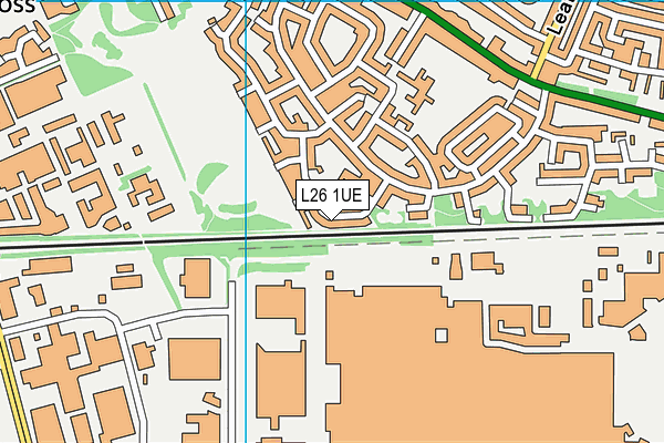 L26 1UE map - OS VectorMap District (Ordnance Survey) L26 1UE map - OS VectorMap District (Ordnance Survey)
