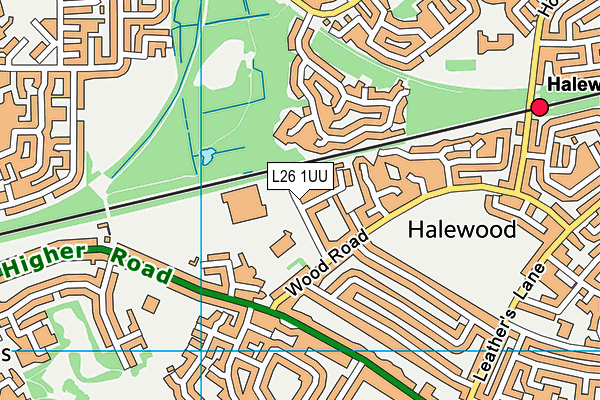 L26 1UU map - OS VectorMap District (Ordnance Survey)