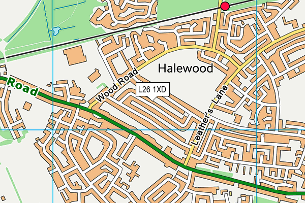 L26 1XD map - OS VectorMap District (Ordnance Survey) L26 1XD map - OS VectorMap District (Ordnance Survey)