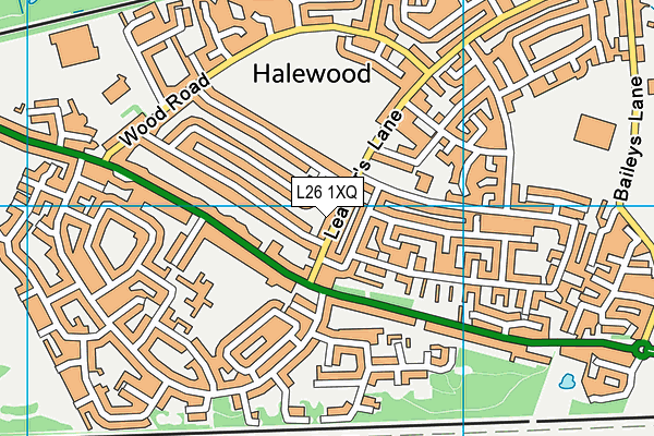 L26 1XQ map - OS VectorMap District (Ordnance Survey)