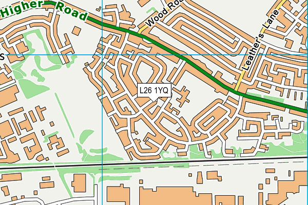 L26 1YQ map - OS VectorMap District (Ordnance Survey) L26 1YQ map - OS VectorMap District (Ordnance Survey)