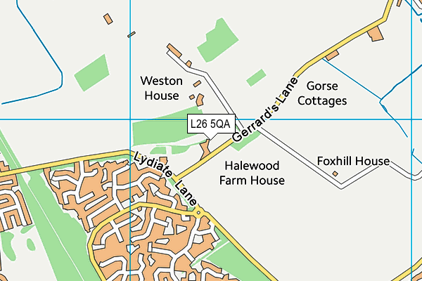 L26 5QA map - OS VectorMap District (Ordnance Survey) L26 5QA map - OS VectorMap District (Ordnance Survey)