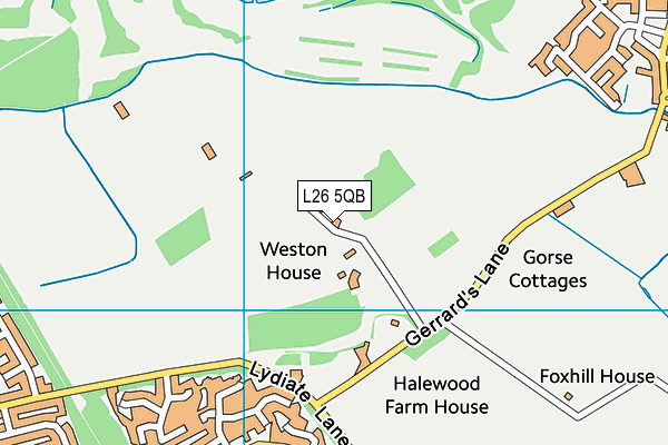 L26 5QB map - OS VectorMap District (Ordnance Survey) L26 5QB map - OS VectorMap District (Ordnance Survey)