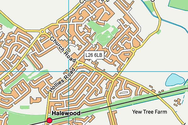 L26 6LB map - OS VectorMap District (Ordnance Survey) L26 6LB map - OS VectorMap District (Ordnance Survey)