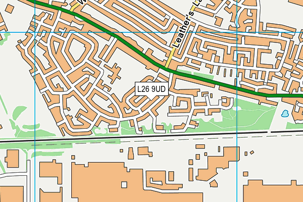 L26 9UD map - OS VectorMap District (Ordnance Survey) L26 9UD map - OS VectorMap District (Ordnance Survey)