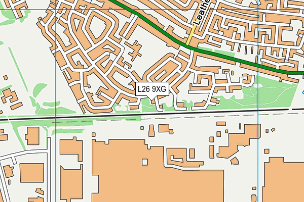 L26 9XG map - OS VectorMap District (Ordnance Survey) L26 9XG map - OS VectorMap District (Ordnance Survey)
