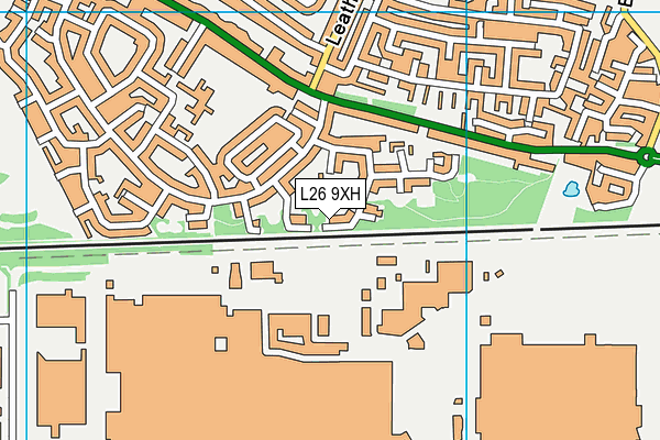 L26 9XH map - OS VectorMap District (Ordnance Survey) L26 9XH map - OS VectorMap District (Ordnance Survey)