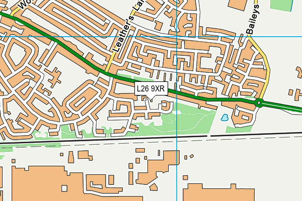 L26 9XR map - OS VectorMap District (Ordnance Survey) L26 9XR map - OS VectorMap District (Ordnance Survey)