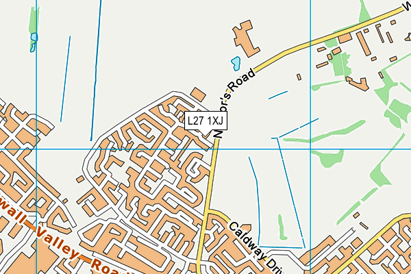 L27 1XJ map - OS VectorMap District (Ordnance Survey) L27 1XJ map - OS VectorMap District (Ordnance Survey)