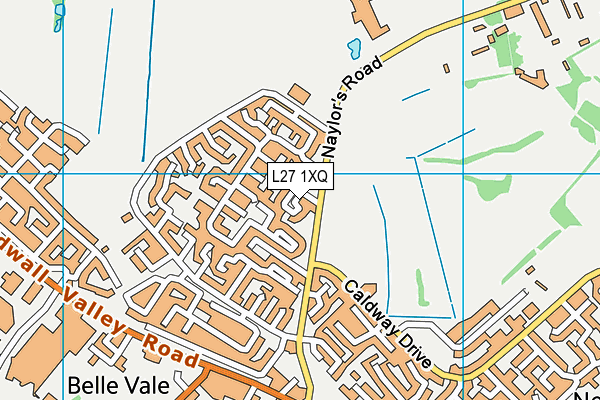 L27 1XQ map - OS VectorMap District (Ordnance Survey) L27 1XQ map - OS VectorMap District (Ordnance Survey)