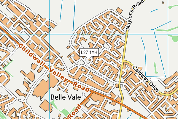 L27 1YH map - OS VectorMap District (Ordnance Survey) L27 1YH map - OS VectorMap District (Ordnance Survey)