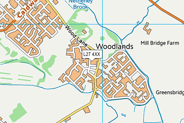 L27 4XX map - OS VectorMap District (Ordnance Survey) L27 4XX map - OS VectorMap District (Ordnance Survey)