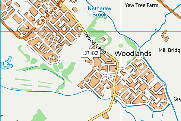 L27 4XZ map - OS VectorMap District (Ordnance Survey) L27 4XZ map - OS VectorMap District (Ordnance Survey)