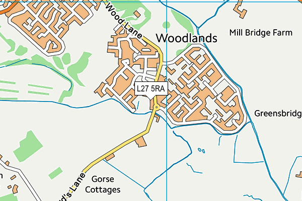 L27 5RA map - OS VectorMap District (Ordnance Survey) L27 5RA map - OS VectorMap District (Ordnance Survey)