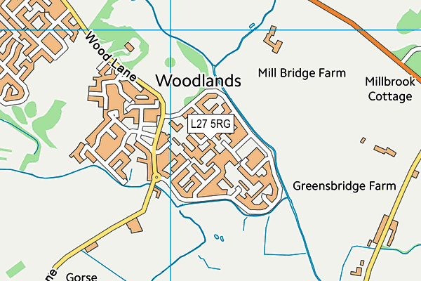 L27 5RG map - OS VectorMap District (Ordnance Survey) L27 5RG map - OS VectorMap District (Ordnance Survey)