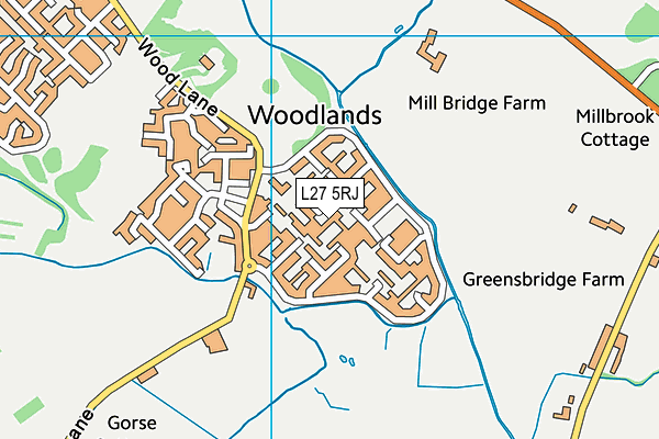 L27 5RJ map - OS VectorMap District (Ordnance Survey) L27 5RJ map - OS VectorMap District (Ordnance Survey)