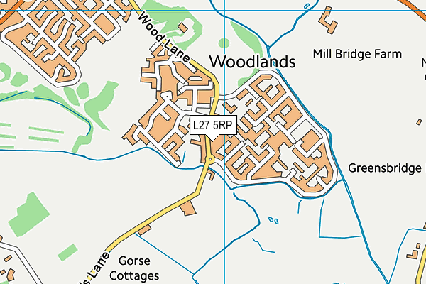 L27 5RP map - OS VectorMap District (Ordnance Survey) L27 5RP map - OS VectorMap District (Ordnance Survey)