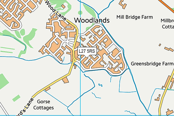 L27 5RS map - OS VectorMap District (Ordnance Survey)