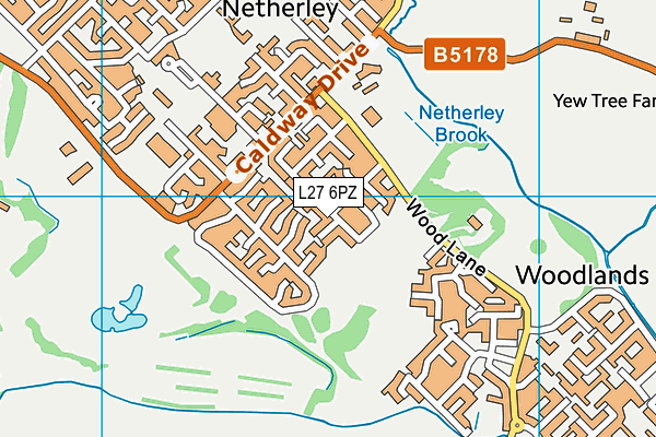L27 6PZ map - OS VectorMap District (Ordnance Survey) L27 6PZ map - OS VectorMap District (Ordnance Survey)