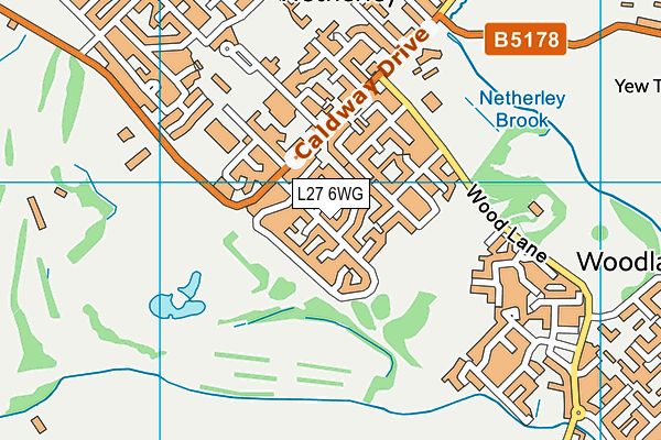 L27 6WG map - OS VectorMap District (Ordnance Survey) L27 6WG map - OS VectorMap District (Ordnance Survey)