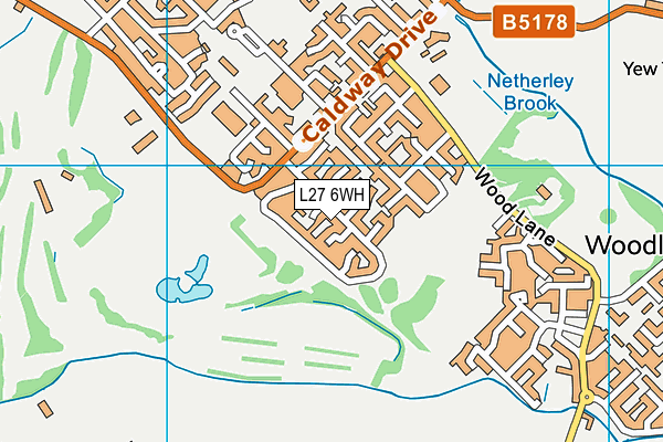 L27 6WH map - OS VectorMap District (Ordnance Survey) L27 6WH map - OS VectorMap District (Ordnance Survey)