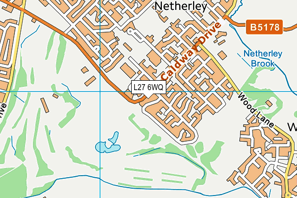 L27 6WQ map - OS VectorMap District (Ordnance Survey) L27 6WQ map - OS VectorMap District (Ordnance Survey)