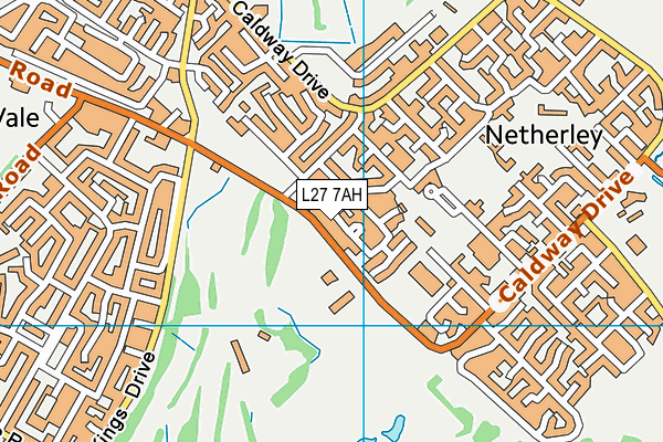 L27 7AH map - OS VectorMap District (Ordnance Survey) L27 7AH map - OS VectorMap District (Ordnance Survey)