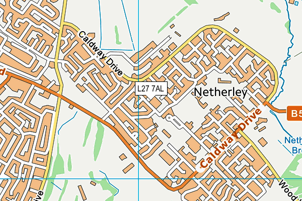 L27 7AL map - OS VectorMap District (Ordnance Survey) L27 7AL map - OS VectorMap District (Ordnance Survey)