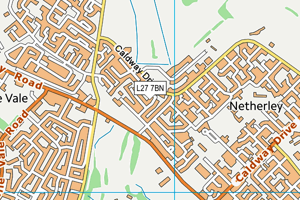 L27 7BN map - OS VectorMap District (Ordnance Survey) L27 7BN map - OS VectorMap District (Ordnance Survey)