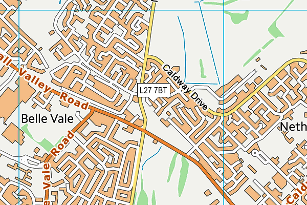 L27 7BT map - OS VectorMap District (Ordnance Survey) L27 7BT map - OS VectorMap District (Ordnance Survey)